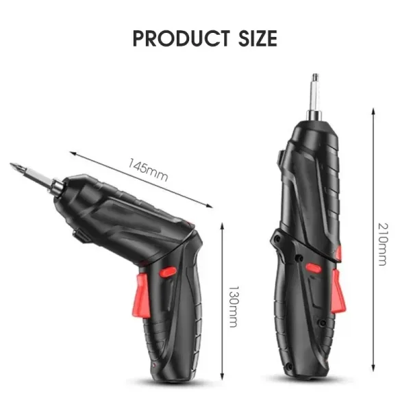 47 PCS 3 6V Cordless Screwdriver Set with 1800mAh Battery Portable Electric Screwdriver for Household Maintenance Power Tools - Image 6