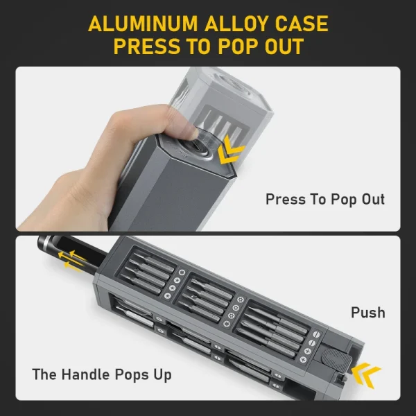 Glacok S6 MAX 5-Speed torque precision electric screwdriver set DIY 3.7V rechargeable screwdriver iPhone disassembly repair tool - Image 4