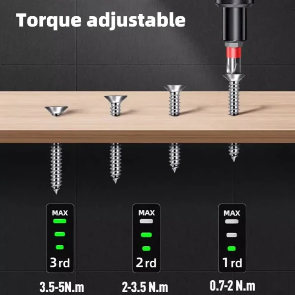 New Electric Screwdriver Set USB Rechargeable 2000mah Adjustment Power Dril Multi-function Disassembly Torque Repair Tools Kit - Image 4