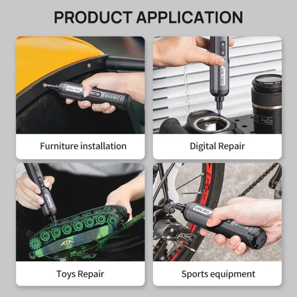 New Electric Screwdriver Set USB Rechargeable 2000mah Adjustment Power Dril Multi-function Disassembly Torque Repair Tools Kit - Image 6