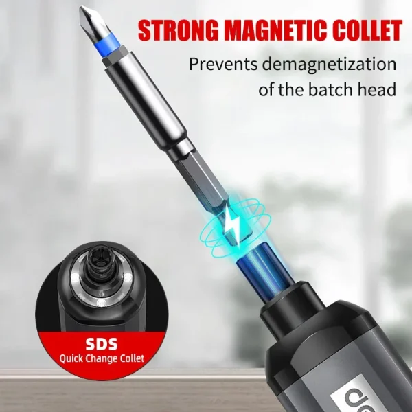 New Electric Screwdriver Set USB Rechargeable 2000mah Adjustment Power Dril Multi-function Disassembly Torque Repair Tools Kit - Image 3